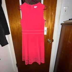 Calvin Klein Women's Pink coral Dress